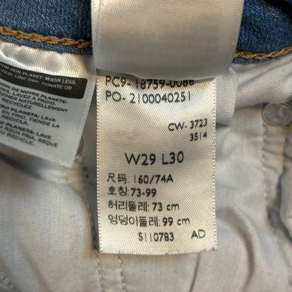 Levis 725 High Rise Bootcut Jeans Women Sz 29  Inseam 30 Medium Wash Blue Denim - Picture 7 of 12